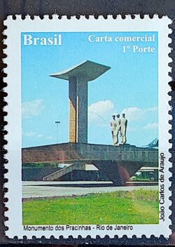 C 3041 Selo Despersonalizado Maravilhas do Rio de Janeiro Turismo 2010 Monumento dos Pracinhas Militar