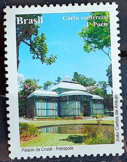 C 3046 Selo Despersonalizado Maravilhas do Rio de Janeiro Turismo 2010 Palacio de Cristal Petropolis