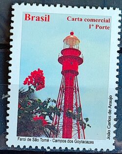 C 3048 Selo Despersonalizado Maravilhas do Rio de Janeiro Turismo 2010 Farol de Sao Tome