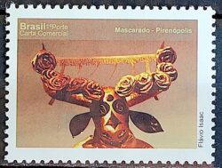 C 3071 Selo Despersonalizado Goias Turismo 2010 Pirenopolis Arte Mascara