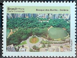 C 3072 Selo Despersonalizado Goias Turismo 2010 Goiania Bosque dos Buritis