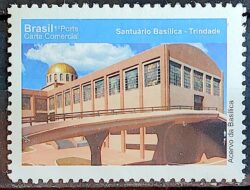 C 3075 Selo Despersonalizado Goias Turismo 2010 Santuario Basilica Trindade Igreja Religiao