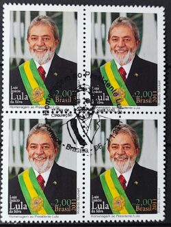 C 3077 Selo Presidente Lula 2011 Quadra CBC Brasilia