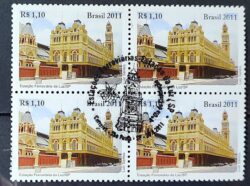 C 3085 Selo Estacao Ferroviaria Estacao da Luz Trem 2011 Quadra CBC SP