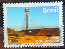 C 3119 Selo Despersonalizado Piaui Turismo 2011 Ponte Mestre Isidora Franca Arquitetura