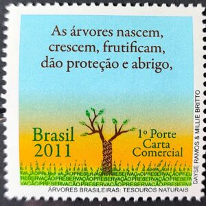 C 3125 Selo Arvores Brasileras Tesouros Nacionais 2011