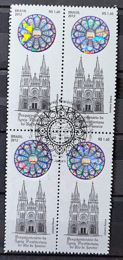 C 3167 Selo Igreja Presbiterana do Rio de Janeiro Religiao 2012 Quadra CBC RJ