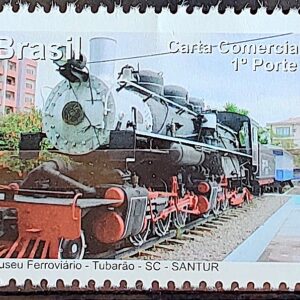 C 3180 Selo Despersonalizado Encantos de Santa Catarina Turismo 2012 Museu Ferroviario Trem