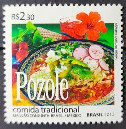 C 3216 Selo Relacoes Diplomaticas Mexico Pozole Gastronomia 2012