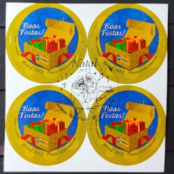 C 3233 Selo Natal Coral 2012 Quadra CBC SP