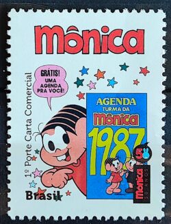 C 3339 Selo Despersonalizado Turma da Monica Desenho Crianca 2014 Estrela