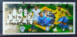 C 3370 Selo Selecao Brasileira de Futebol Bandeira 2014 Circulado 2