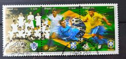 C 3370 Selo Selecao Brasileira de Futebol Bandeira 2014 Circulado 4