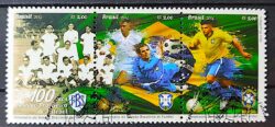 C 3370 Selo Selecao Brasileira de Futebol Bandeira 2014 Circulado 6