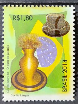 C 3380 Selo Capim Dourado Jalapao Chapeu Bandeira 2014