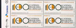 C 3589 Selo Academia Brasileira de Ciencias 2016 Quadra Vinheta Correios