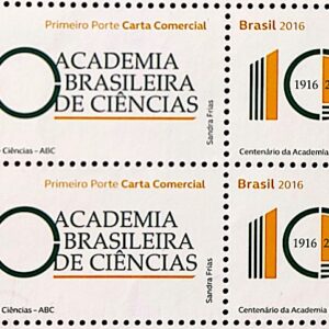 C 3589 Selo Academia Brasileira de Ciencias 2016 Quadra Vinheta Correios