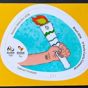 C 3601 Selo Nossos Selos Rio 2016 Olimpiadas Paralimpiadas Tocha Olimpica