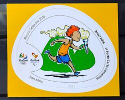 C 3605 Selo Nossos Selos Rio 2016 Olimpiadas Paralimpiadas Tocha Olimpica