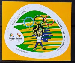 C 3607 Selo Nossos Selos Rio 2016 Olimpiadas Paralimpiadas Arcos Olimpicos