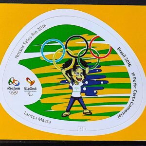 C 3607 Selo Nossos Selos Rio 2016 Olimpiadas Paralimpiadas Arcos Olimpicos