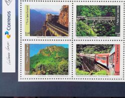 C 3611 Selo Estrada de Ferro da Serra do Mar Paranaense Trem 2016 Vinheta Correios