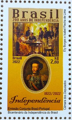 C 4057 Selo Bicentenario da Independencia Dom Pedro Portugal 2022