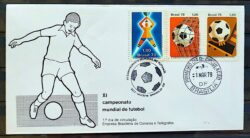 Envelope FDC 146 1978 Futebol Argentina CBC e CPD DF