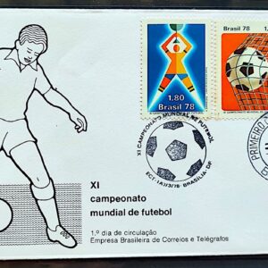 Envelope FDC 146 1978 Futebol Argentina CBC e CPD DF