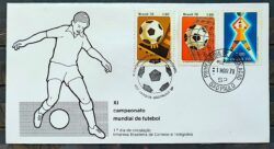 Envelope FDC 146 1978 Futebol Argentina CBC e CPD SP