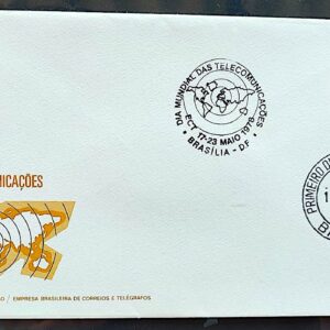 Envelope FDC 149 1978 Telecomunicacoes Comunicacao Mapa CBC e CPD DF Brasilia