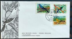 Envelope FDC 150 1978 Fauna Passaros Aves Mapa CPD SP 1