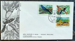Envelope FDC 150 1978 Fauna Passaros Aves Mapa CPD SP 3