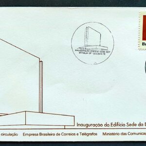 Envelope FDC 152 1978 Edificio da ECT Comunicacao Arquitetura CBC e CPD DF Brasilia