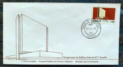 Envelope FDC 152 1978 Edificio da ECT Comunicacao Arquitetura CPD PR