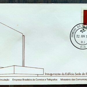 Envelope FDC 152 1978 Edificio da ECT Comunicacao Arquitetura CPD RJ