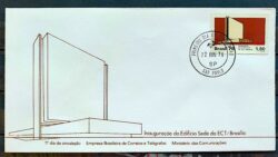 Envelope FDC 152 1978 Edificio da ECT Comunicacao Arquitetura CPD SP