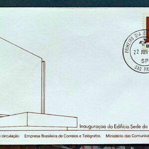 Envelope FDC 152 1978 Edificio da ECT Comunicacao Arquitetura CPD SP