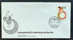 Envelope FDC 155 1978 Erradicacao da Variola Saude CPD MG
