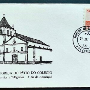 Envelope FDC 160 1978 Patio do Colegio Religiao Educacao CPD AM