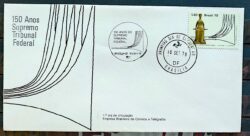 Envelope FDC 161 1978 Supremo Tribunal Federal Direito Justica CBC e CPD DF Brasilia 1