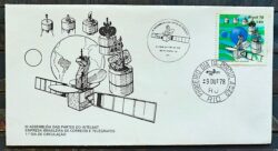 Envelope FDC 163 1978 Satelite Intelsat Comunicacao CBC e CPD RJ
