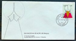 Envelope FDC 168 1978 Acao de Gracas Religiao CPD MG
