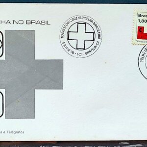 Envelope FDC 169 1978 Cruz Vermelha Saude CBC e CPD DF Brasilia