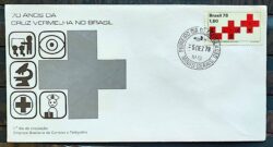 Envelope FDC 169 1978 Cruz Vermelha Saude CPD MG