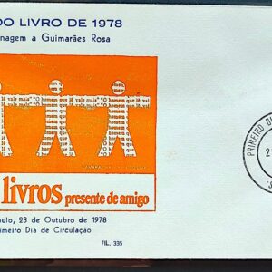 Envelope PVT 1978 Dia do Livro Joao Guimaraes Rosa CPD SP