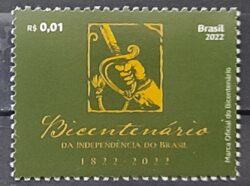 C 4055 Selo Bicentenario da Independencia Marca Oficial Espada 2022