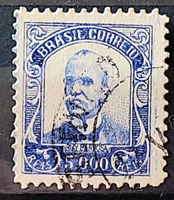 Selo Regular Cod RHM 295Es Vovo Ruy Barbosa 5000 Reis Sem Filigrana L Dent 11 12 1934 Circulado 3