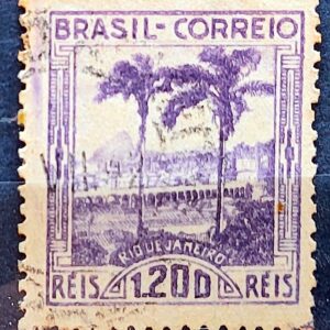 C 134 Selo Vista dos Arcos da Lapa Rio de Janeiro 1939 Circulado 4