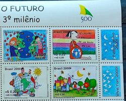 C 2238 Selo Selando o Futuro Mapa Estrela Sol 2000 Folha 2